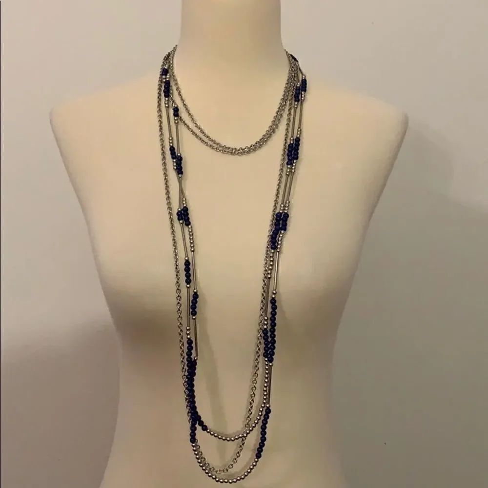 Premier Designs True Blue necklace - Picture 2 of 5